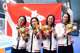 Chan Kin Lok and her team took the Silver medal in Women's 4x100m medley swimming relay and Bronze medal in Women's 4x200m freestyle swimming relay.