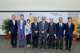 (From left) Mr Eric Ng, Vice-President of CUHK; Professor Joseph Sung, Mok Hing Yiu Professor of Medicine; Ms Cynthia Mong, Director of Shun Hing Electronic Trading Co., Ltd; Dr David Mong, Chairman and Group CEO of Shun Hing Group; Dr Victor Joseph Dzau; Professor Chan Wai-yee, Pro-Vice-Chancellor of CUHK; Dr Edgar Cheng, Senior Adviser to the Council; Professor Philip Chiu, Assistant Dean, Faculty of Medicine at CUHK.