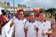 (From the left) Mr Kwan Kee, Chairman of Hong Kong Amateur Athletic Association, Mr David Mong, Chairman and CEO of Shun Hing Group and Mr Ronnie Wong, Honorary Secretary General of the Sports Federation and Olympic Committee of Hong Kong pictured at the starting point.